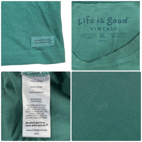 Life Is Good Men’s Lot Of 3 Holiday Crusher Tees Size XL Short Long Sleeve Tops - Picture 5 of 13